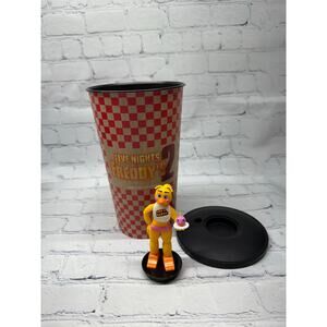 Five Nights At Freddy's 2 FNAF 2 Movie  Cup w/ Topper Toy chica and cupcake New